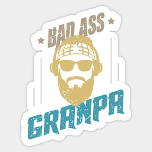 Badass Grandpa Sticker